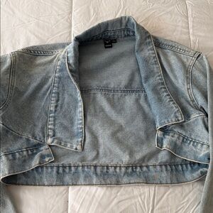 Windsor Light Blue Cropped Denim Jean Jacket
